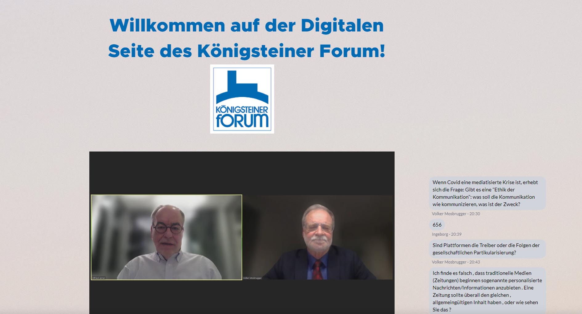 Read more about the article Königstein: Homo Digitalis und die Pandemie sind Themen im jüngsten Königsteiner Forum
