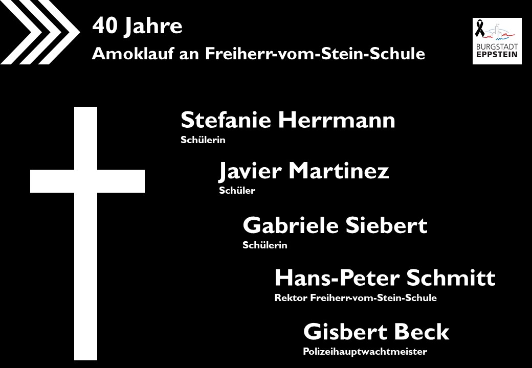 Read more about the article Eppstein: Im Gedenken an die Opfer – 40 Jahre Amoklauf an Freiherr-vom-Stein-Schule