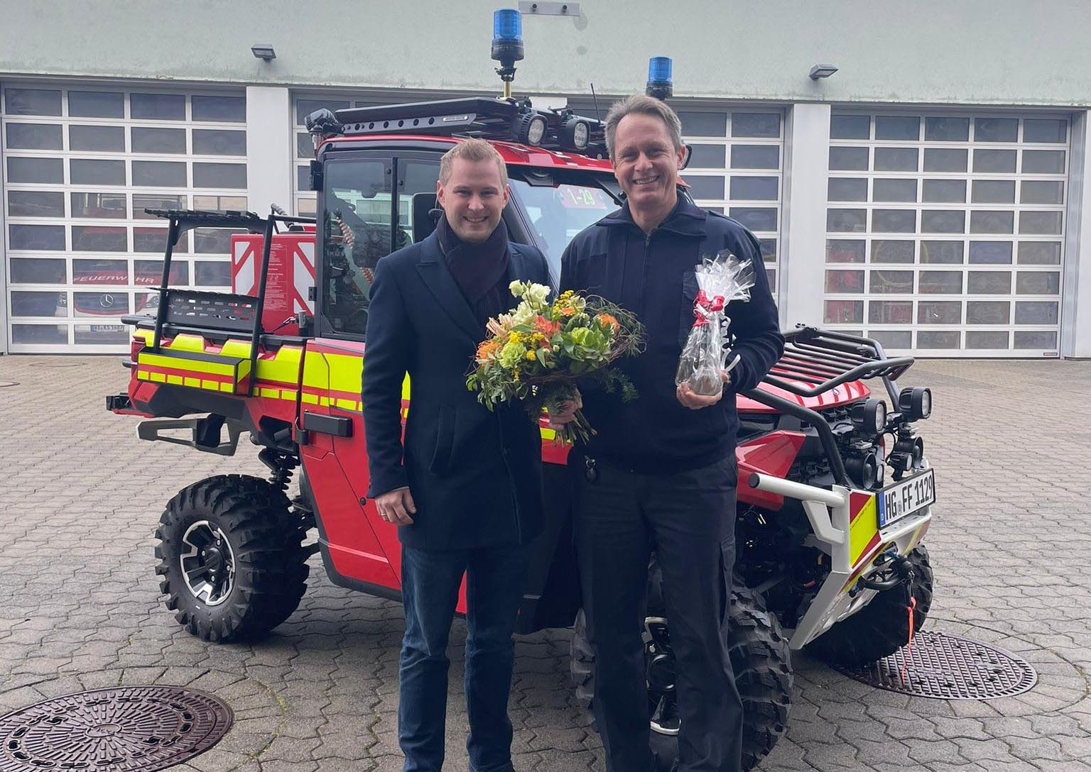Read more about the article Bad Homburg: 40-jähriges Feuerwehrjubiläum von Branddirektor Guischard