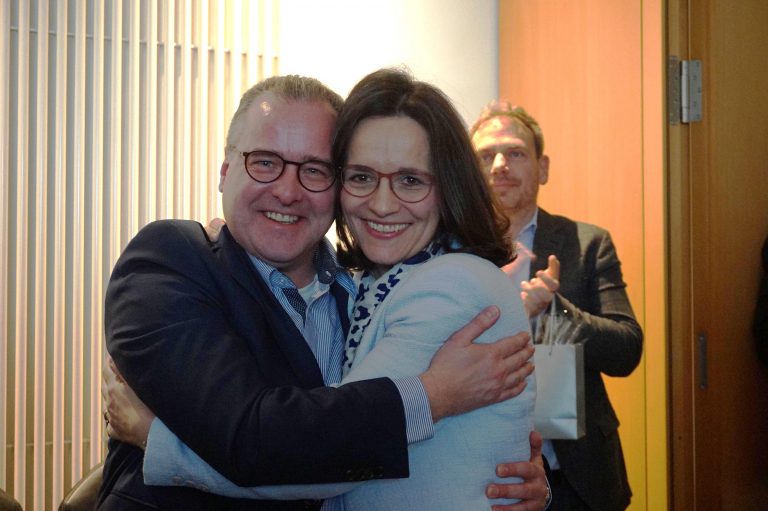 CDU-Fraktionsvorsitzender Alexander Hees und Annette Hogh, Vorsitzende der Königsteiner CDU.