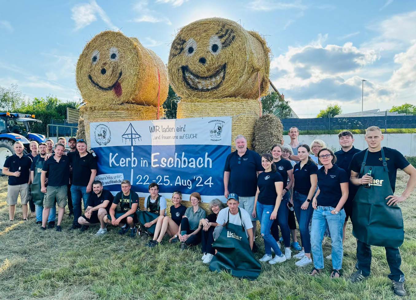 Mehr über den Artikel erfahren Usingen: Eschbacher Kerb 2024 – Kerbepärchen ist errichtet und der Countdown läuft