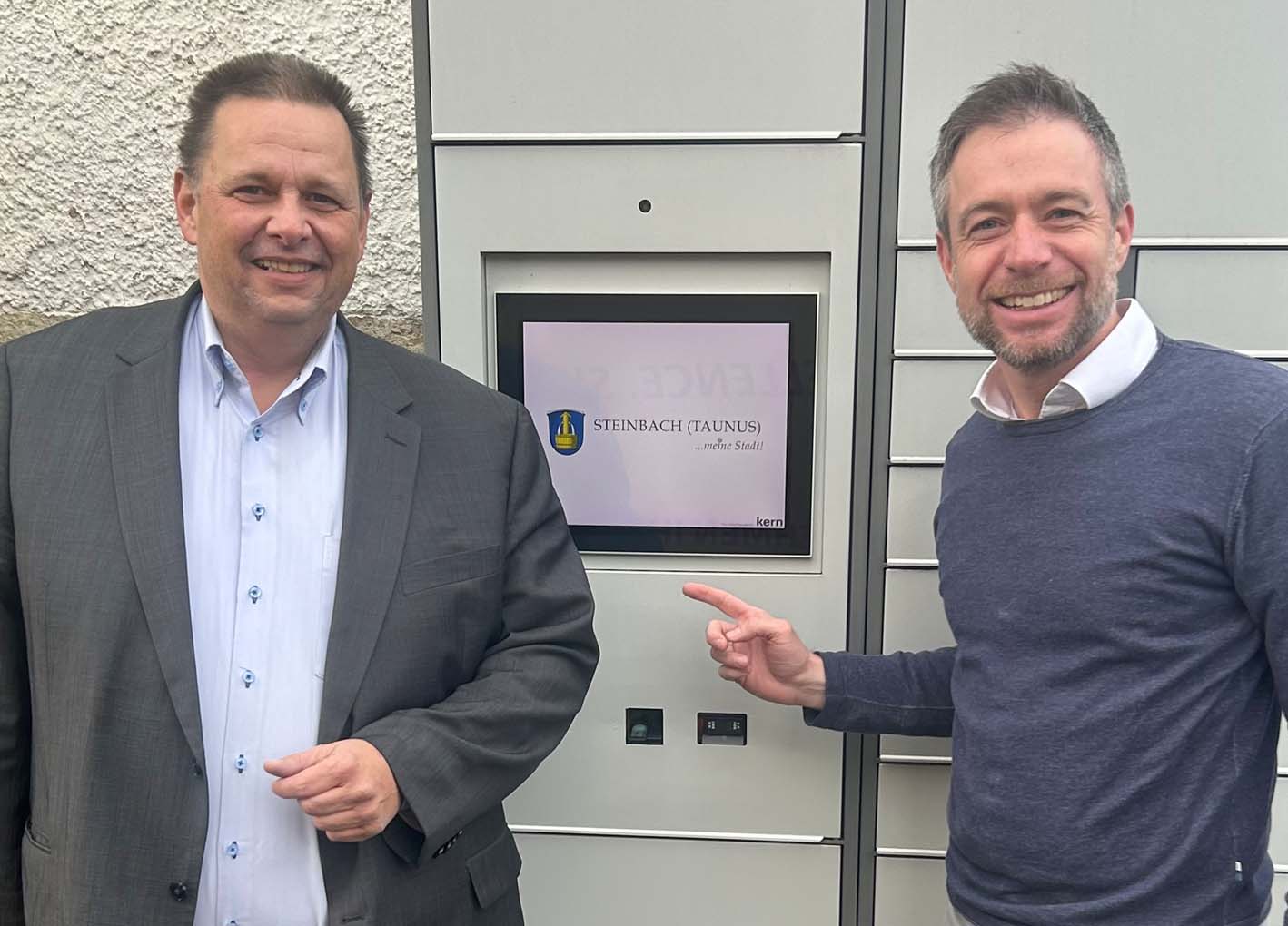 Mehr über den Artikel erfahren Oberursel/Steinbach: Im Sinne des Interkommunalen Austauschs – Oberursels Stadtrat Bernhardt besucht Steinbachs Bürgermeister Bonk