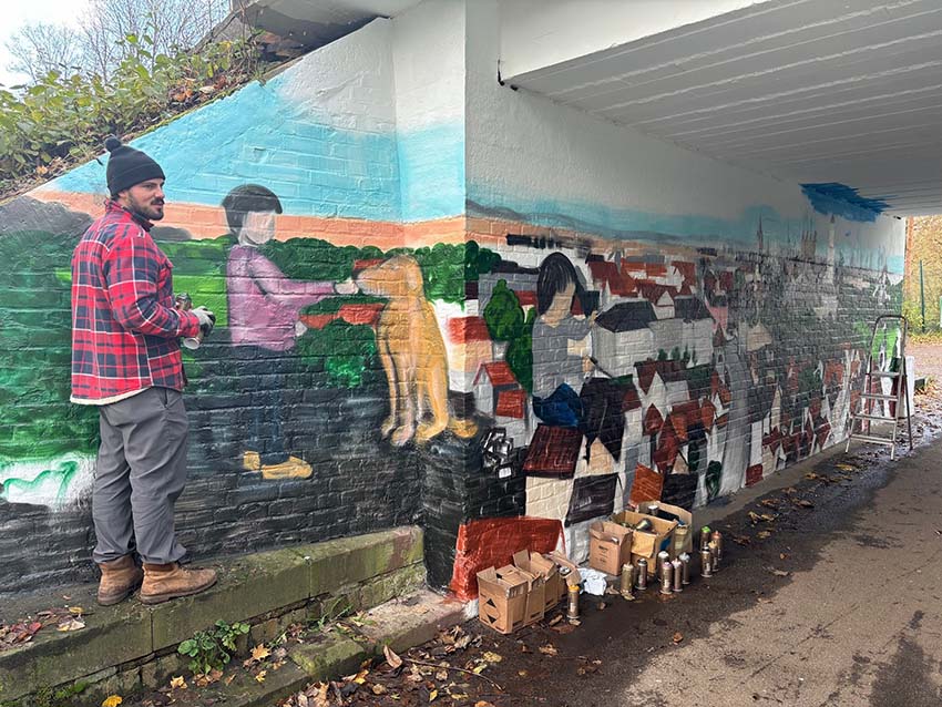 Mehr über den Artikel erfahren Bad Homburg: Kunst im Untergrund – Gonzenheim erhält farbenfrohe Metamorphose