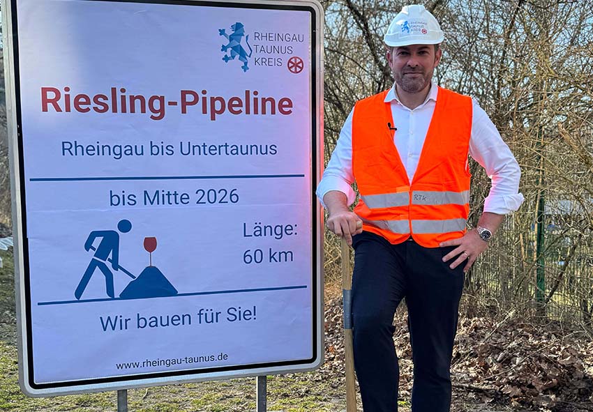 Mehr über den Artikel erfahren RTK: Riesling-Pipeline vom Rheingau in den Untertaunus – Spatenstich für gemeinsames Bauprojekt der Regionen erfolgt