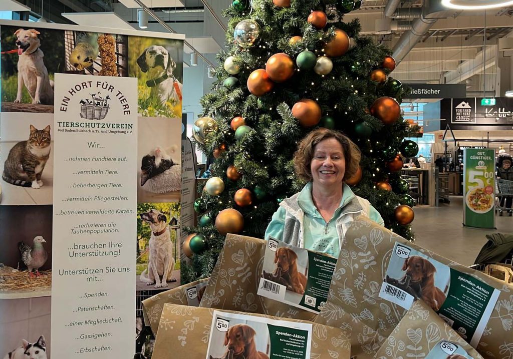 Therese Knoll, Vorsitzende des Tierschutzvereins Bad Soden/Sulzbach, im Einsatz. - Foto: Privat