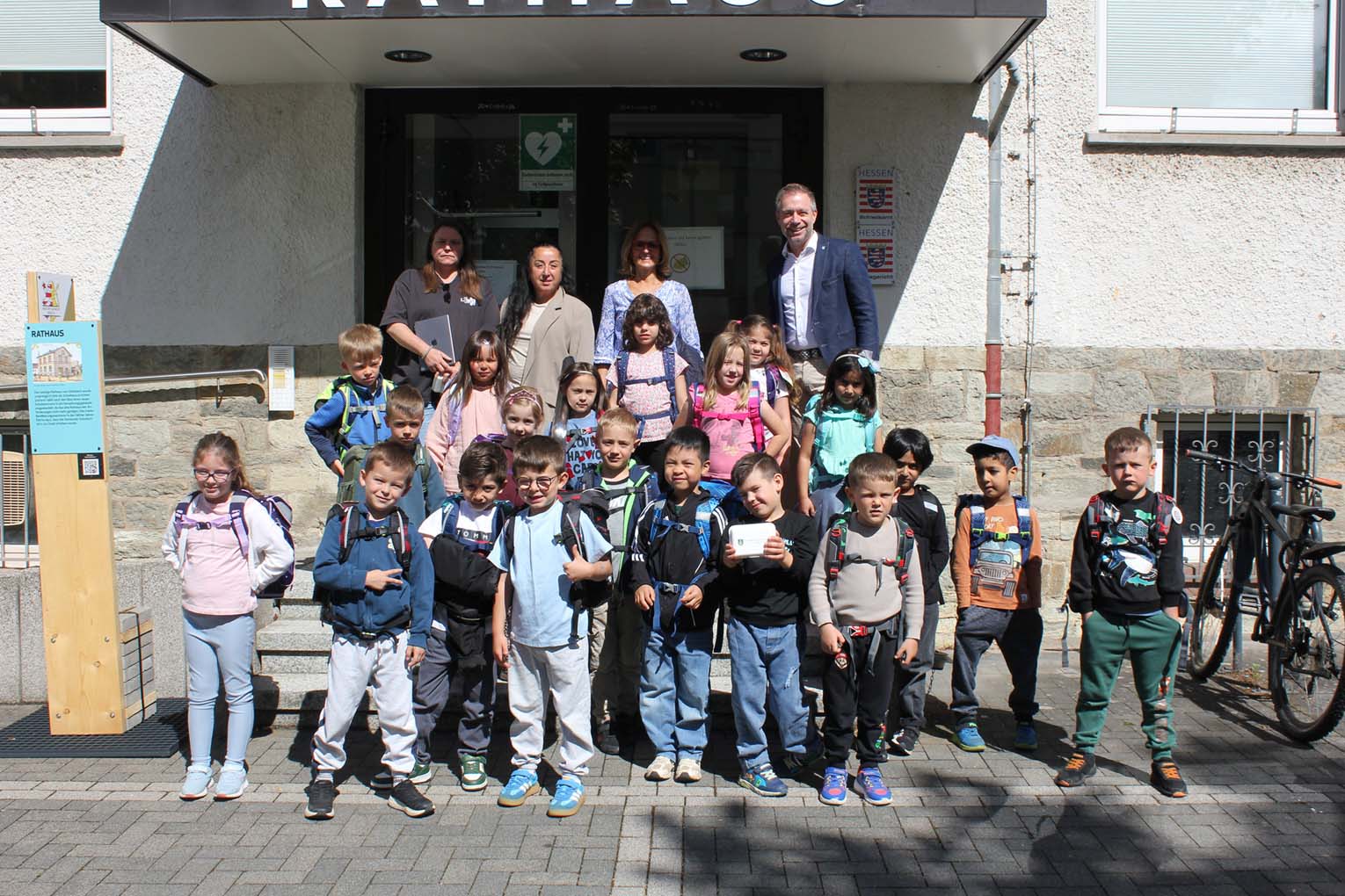 Mehr über den Artikel erfahren Steinbach: Vorschulkinder besuchen Bürgermeister Steffen Bonk