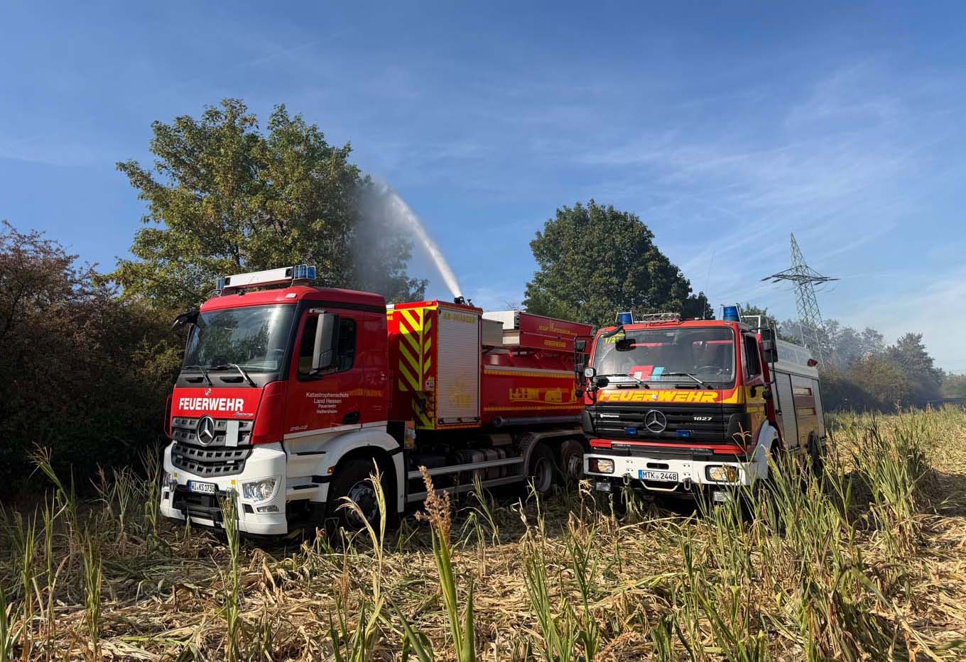 Mehr über den Artikel erfahren MTK: Vegetationsbrand in Hattersheim – Nachlöscharbeiten bis Mitternacht