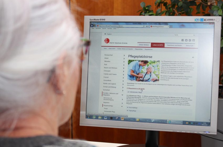 Die Pflegeplatzbörse. - Foto: MTK-Pressestelle
